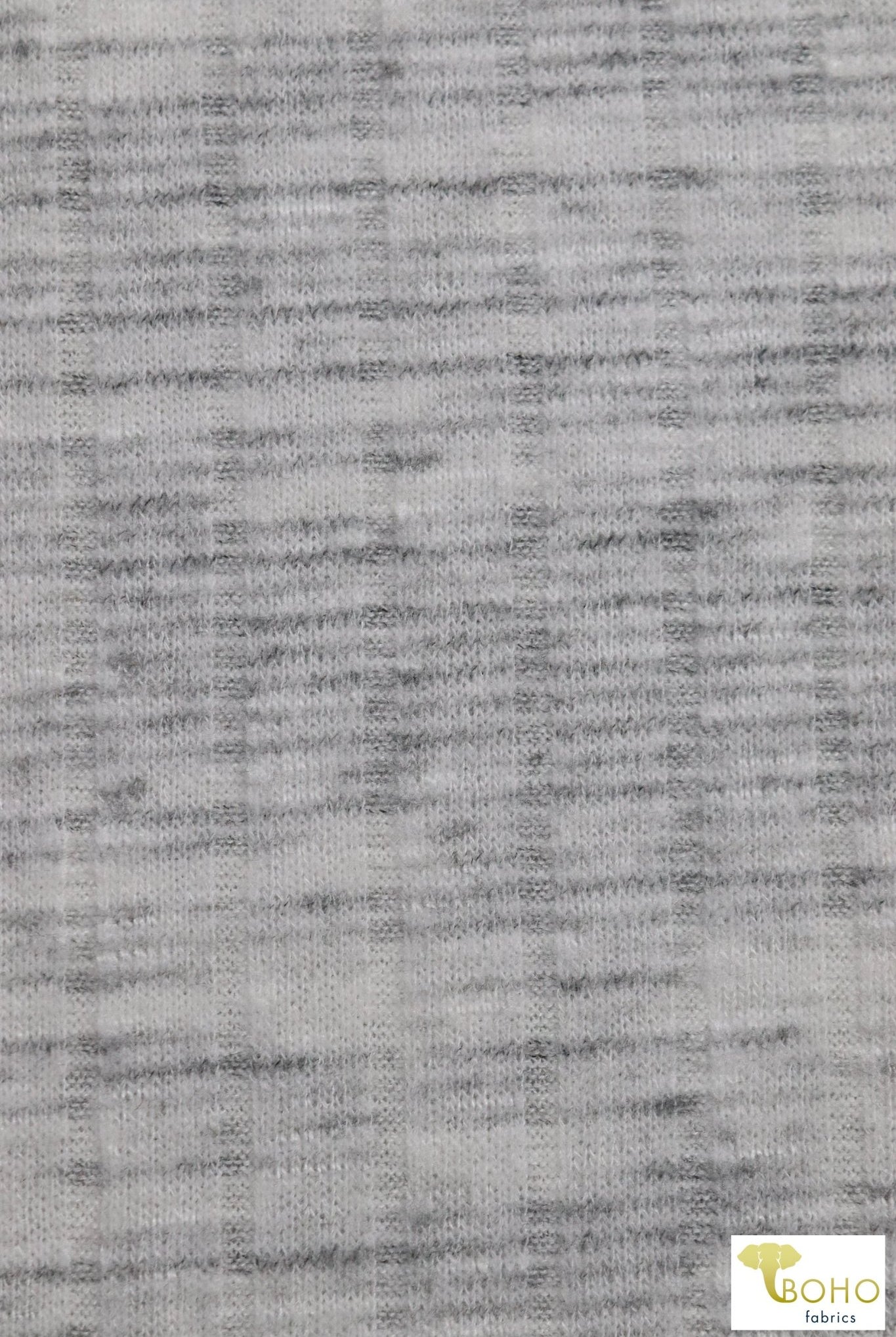 Marble Ice 9x4 Brushed Rib Knit Fabric. BRIB-201-WHT - Boho Fabrics
