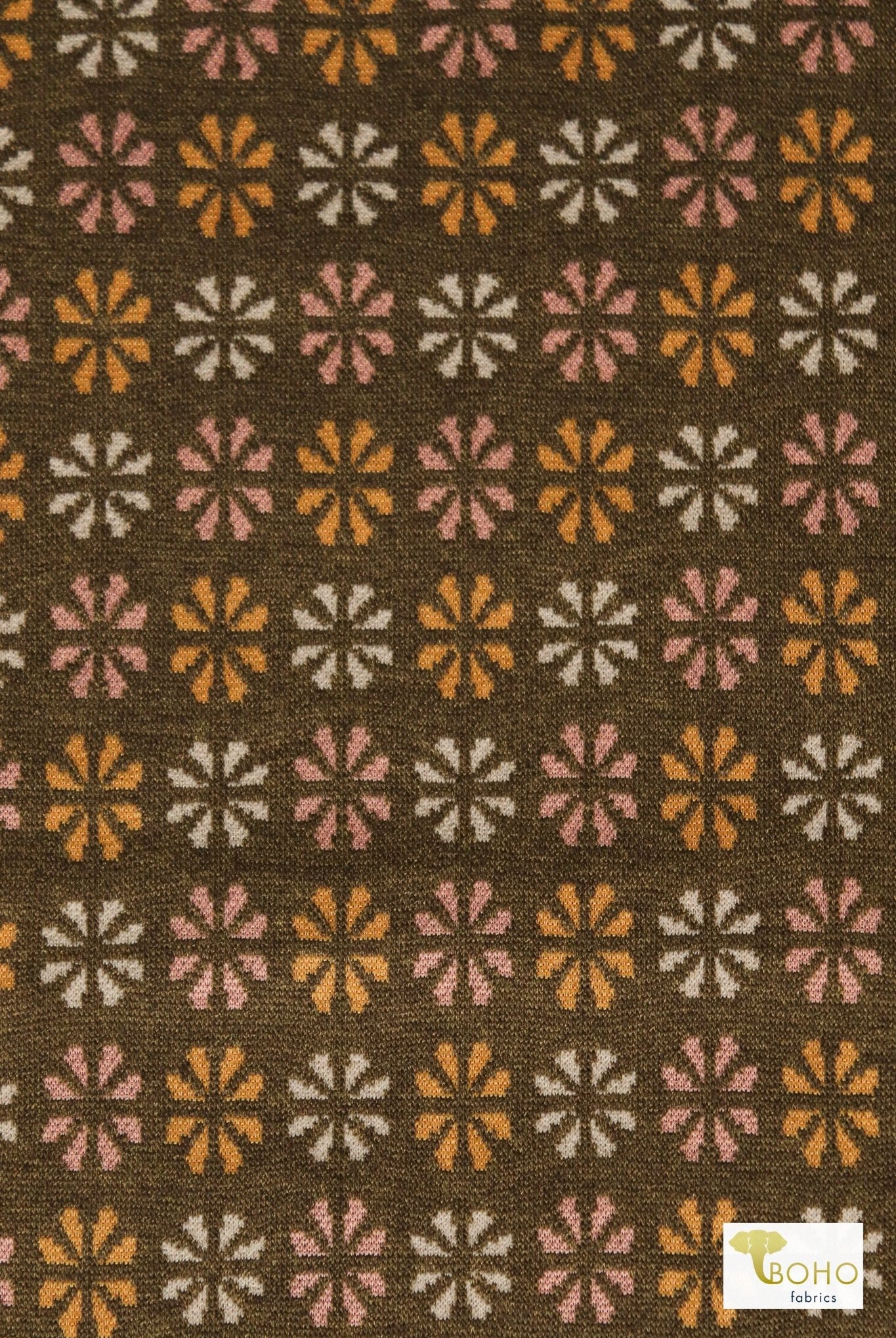 MCM Florals, Ponte Knit - Boho Fabrics