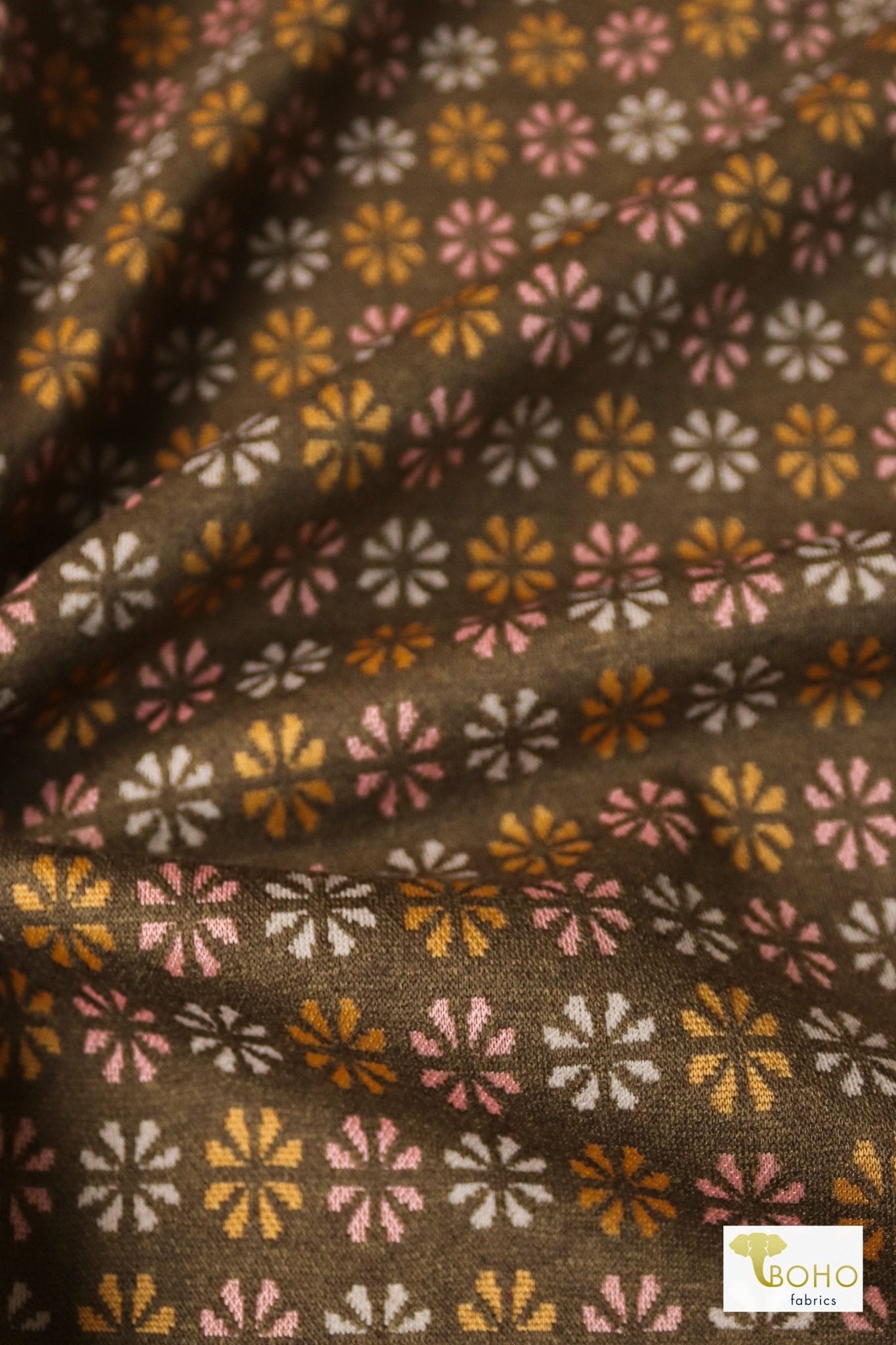 MCM Florals, Ponte Knit - Boho Fabrics