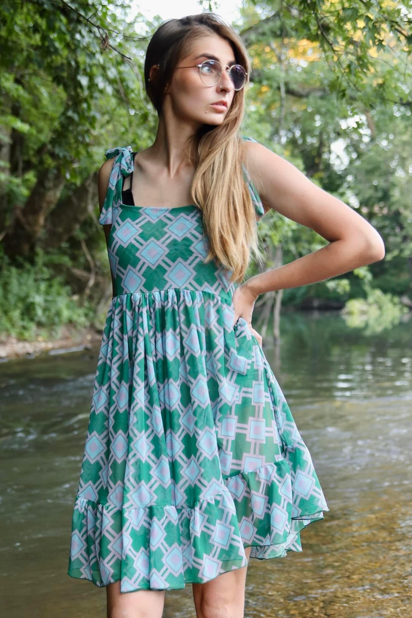 MCM Poolside Crush, Stretch Mesh Print Fabric - Boho Fabrics