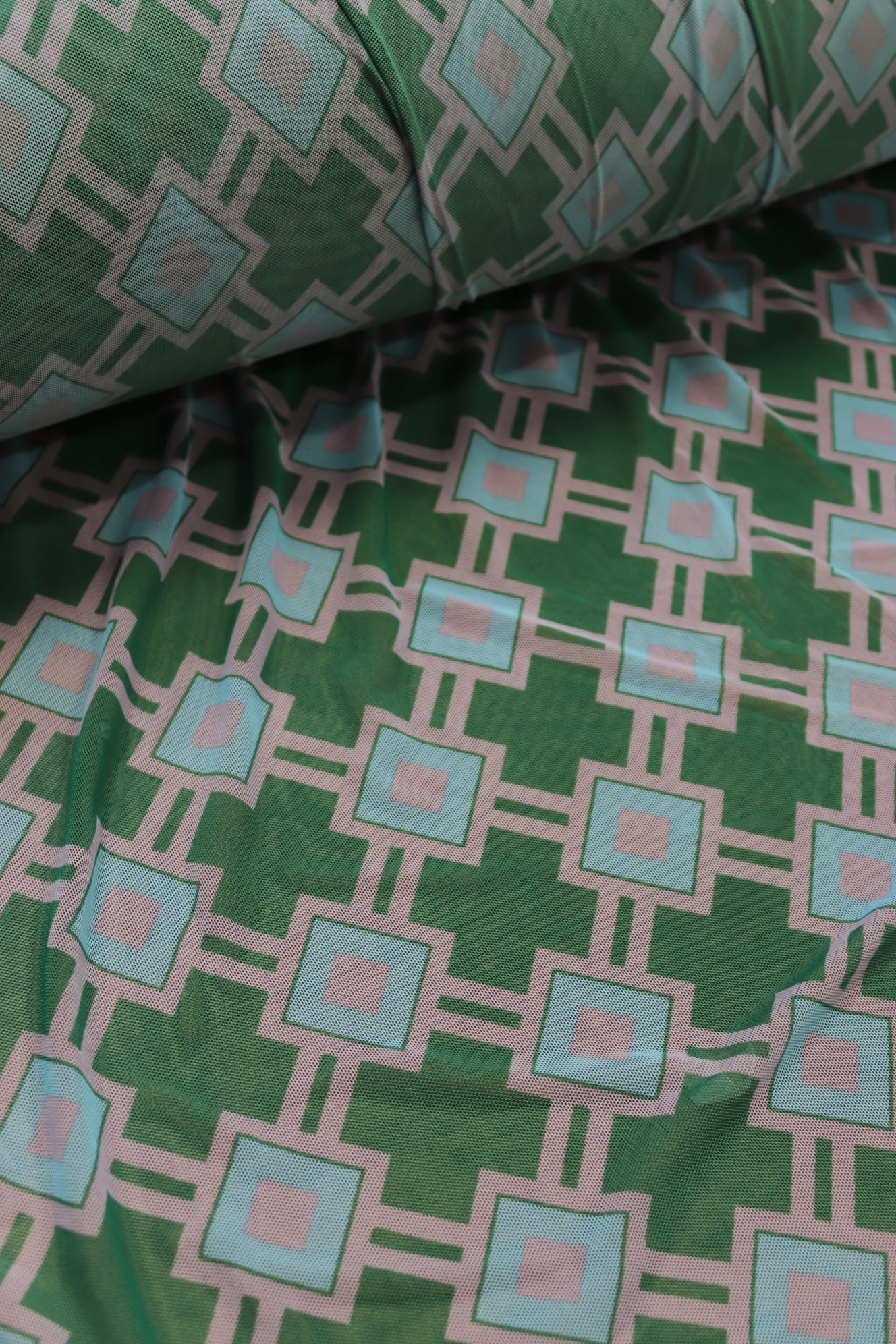 MCM Poolside Crush, Stretch Mesh Print Fabric - Boho Fabrics