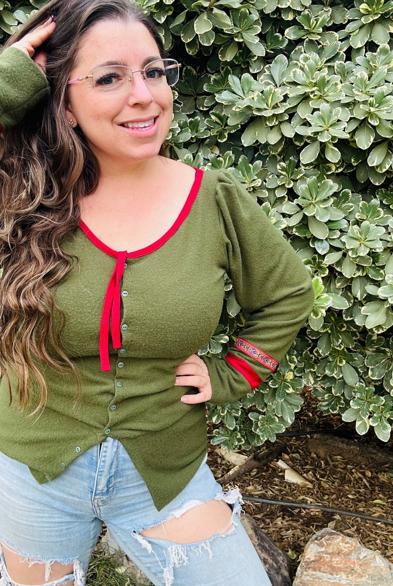 Meadow Green, Solid Brushed Sweater Knit Fabric - Boho Fabrics - Sweater Solids, Knit Fabric