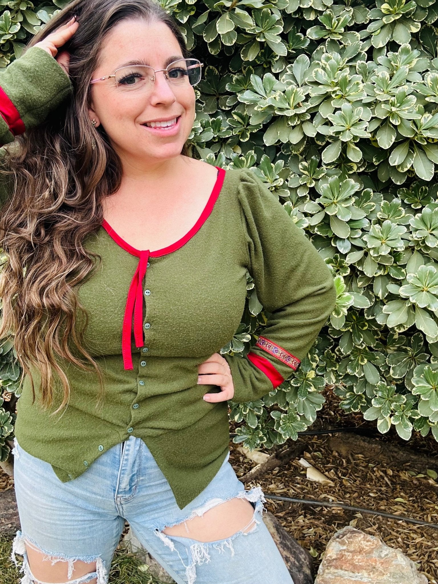 Meadow Green, Solid Brushed Sweater Knit Fabric - Boho Fabrics - Sweater Solids, Knit Fabric