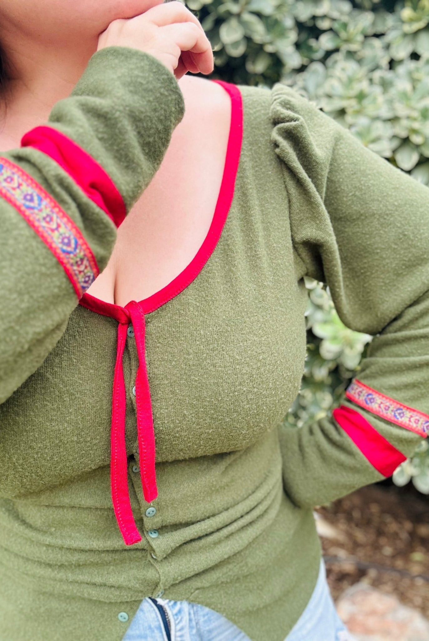 Meadow Green, Solid Brushed Sweater Knit Fabric - Boho Fabrics - Sweater Solids, Knit Fabric