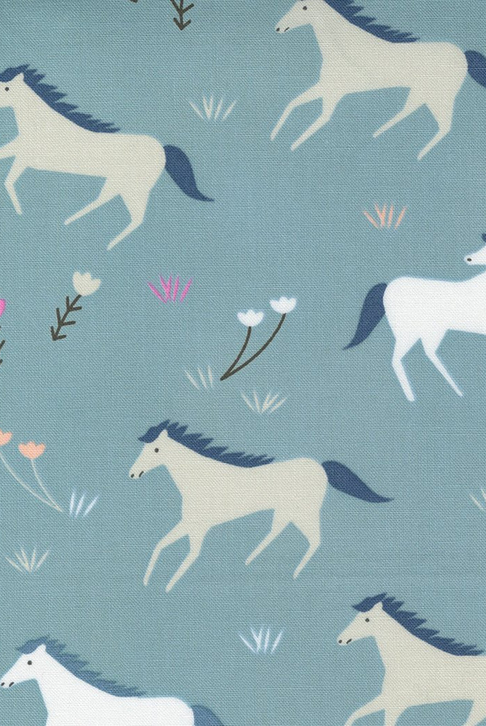 Meander Horses Denim 24580 16 Moda 1 - Boho Fabrics - Quilting Cotton, Woven