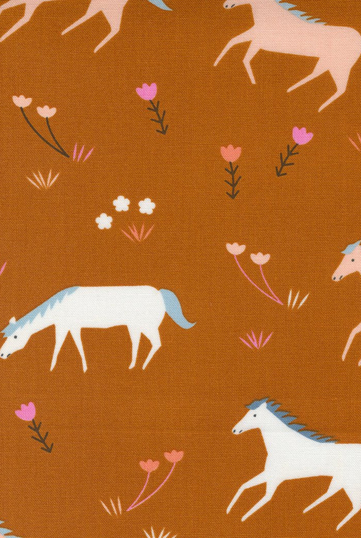 Meander Horses Saddle 24580 14 Moda 1 - Boho Fabrics - Quilting Cotton, Woven