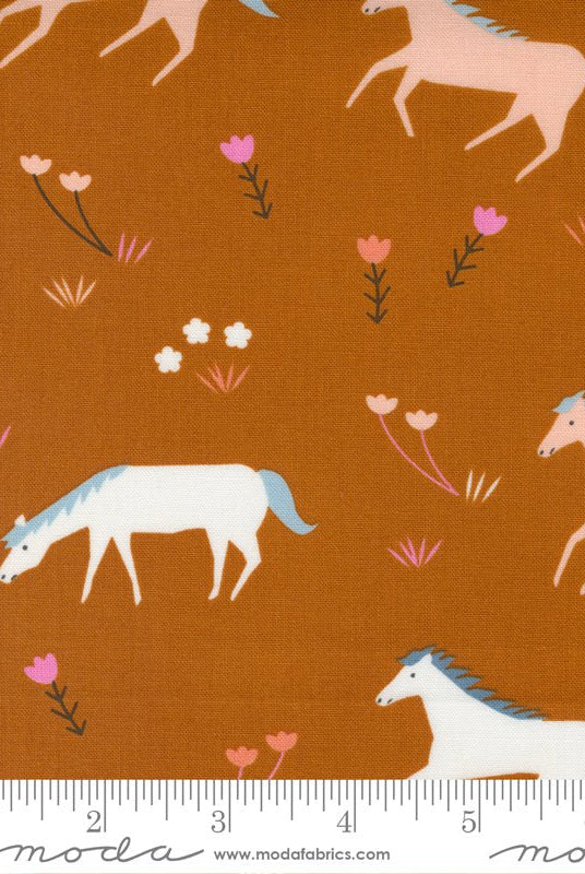 Meander Horses Saddle 24580 14 Moda 1 - Boho Fabrics - Quilting Cotton, Woven