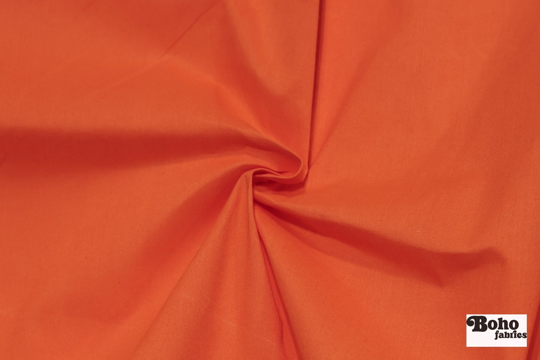 Melon Orange, Deadstock Cotton Canvas Woven Fabric - Boho Fabrics - Canvas Fabric