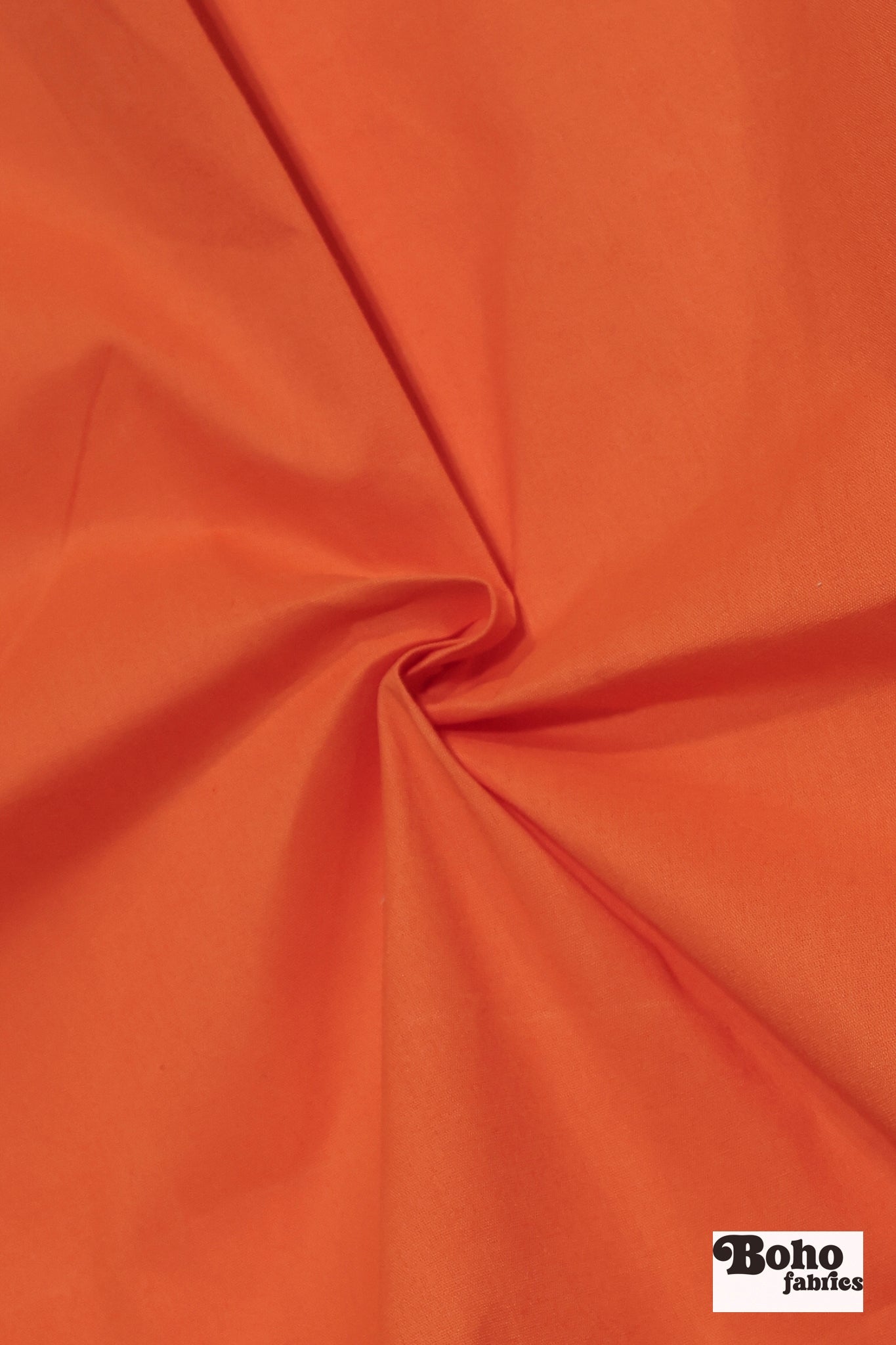 Melon Orange, Deadstock Cotton Canvas Woven Fabric - Boho Fabrics - Canvas Fabric
