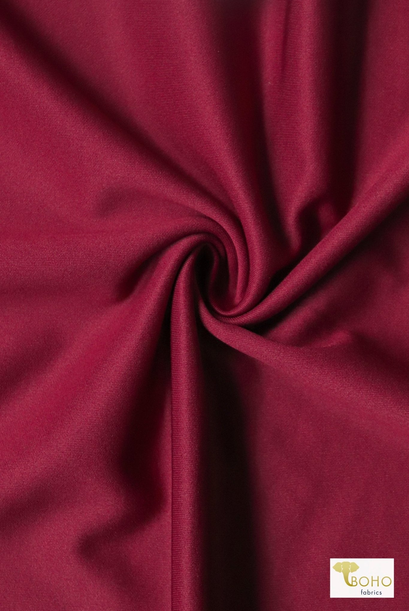 Merlot, Scuba Knit Fabric - Boho Fabrics