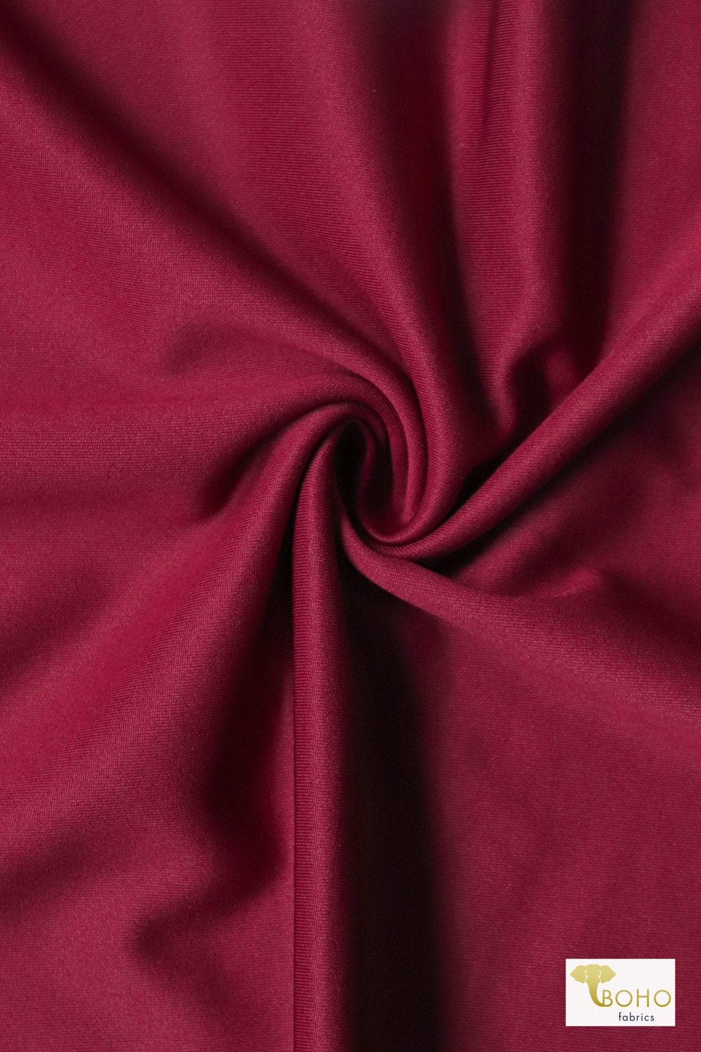 Merlot, Scuba Knit Fabric - Boho Fabrics