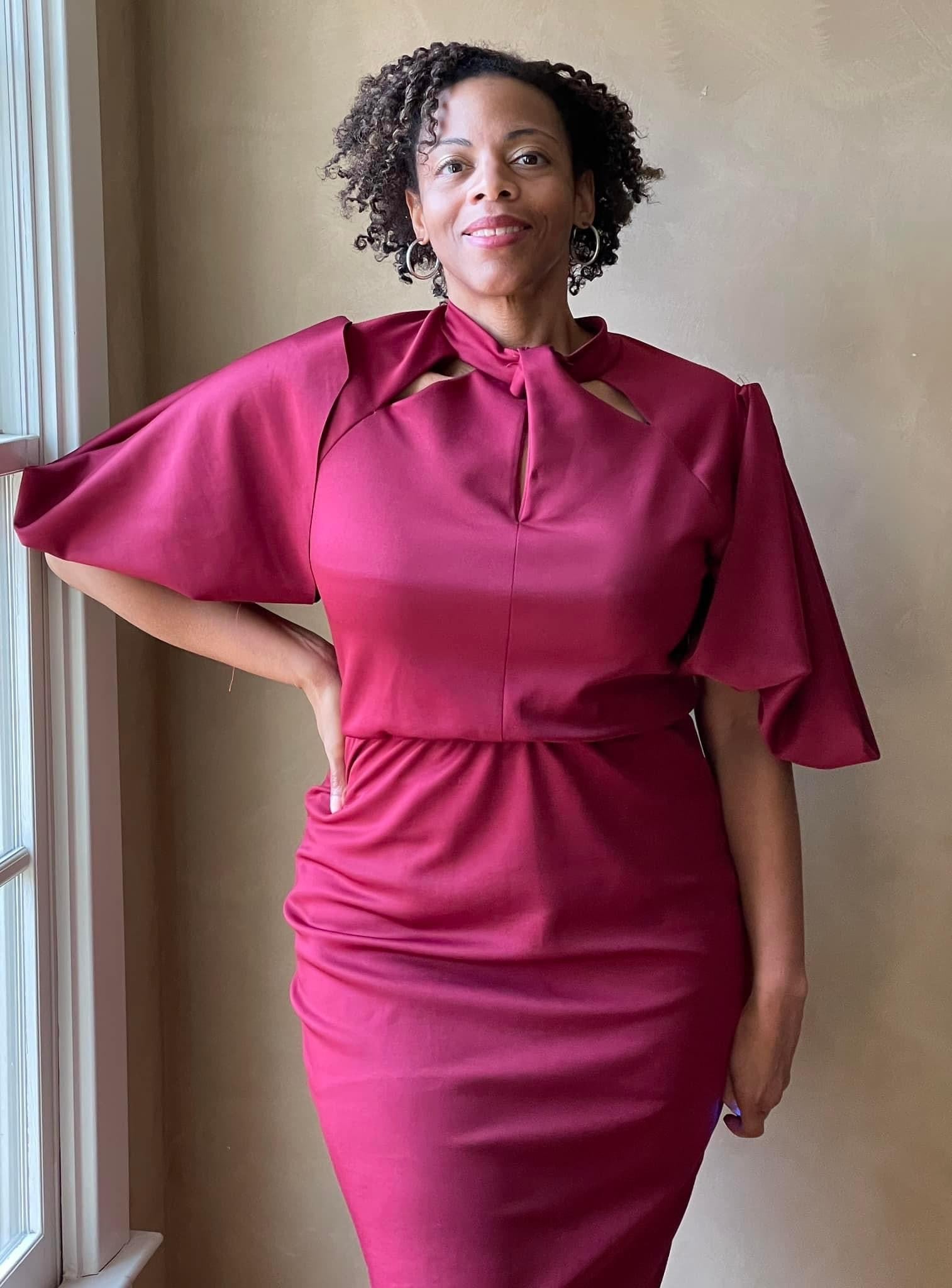 Merlot, Scuba Knit Fabric - Boho Fabrics