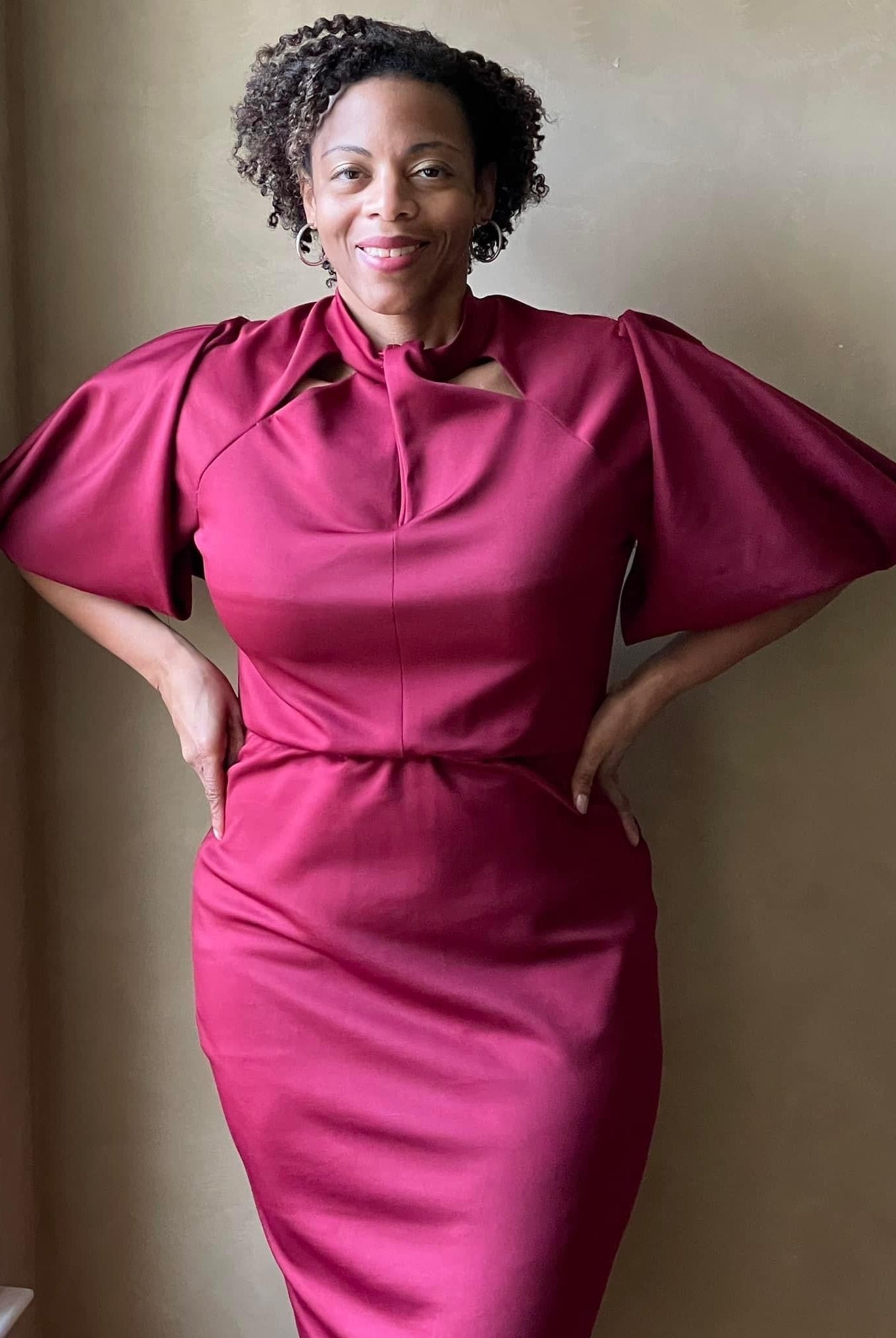 Merlot, Scuba Knit Fabric - Boho Fabrics