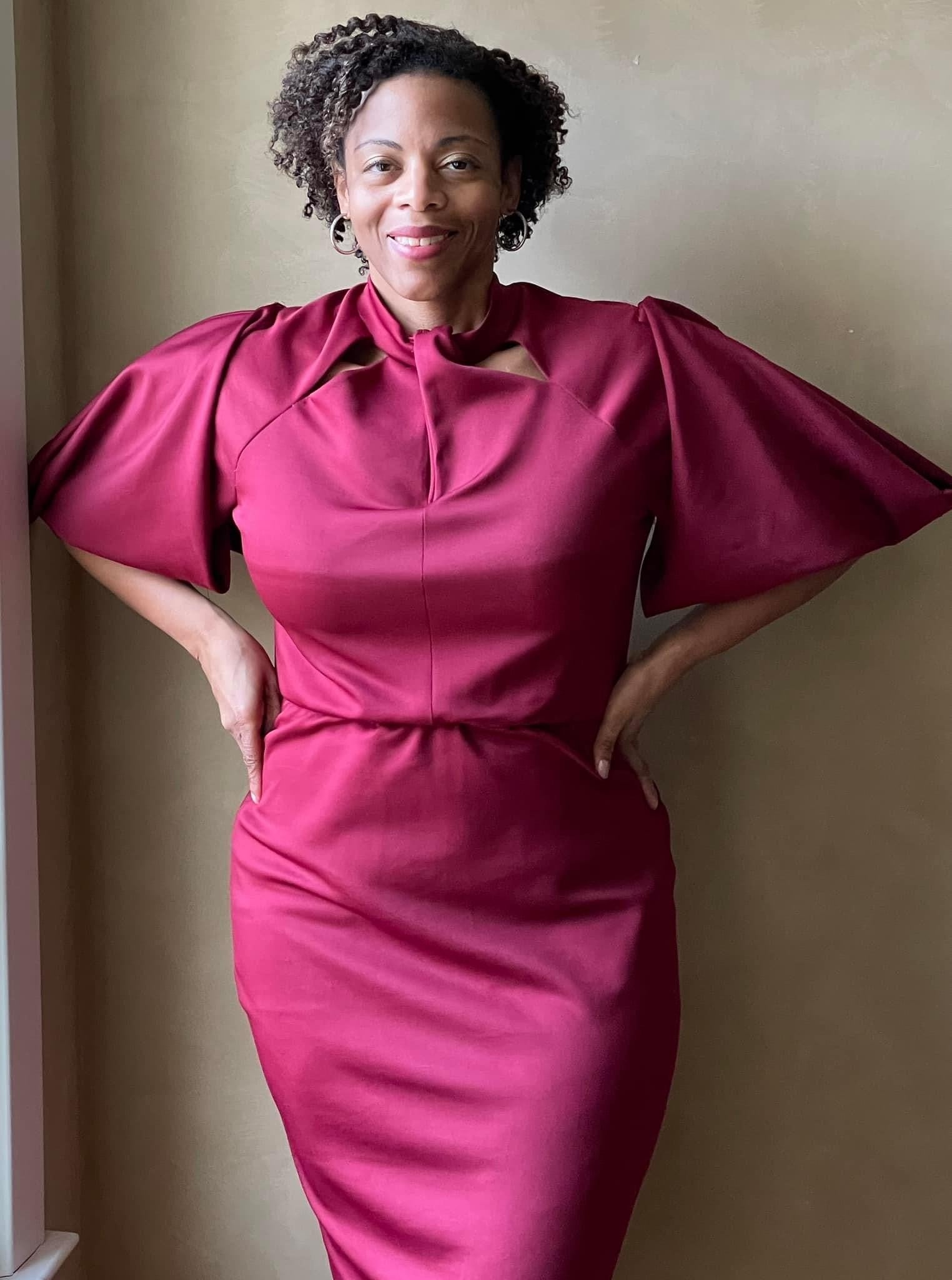 Merlot, Scuba Knit Fabric - Boho Fabrics