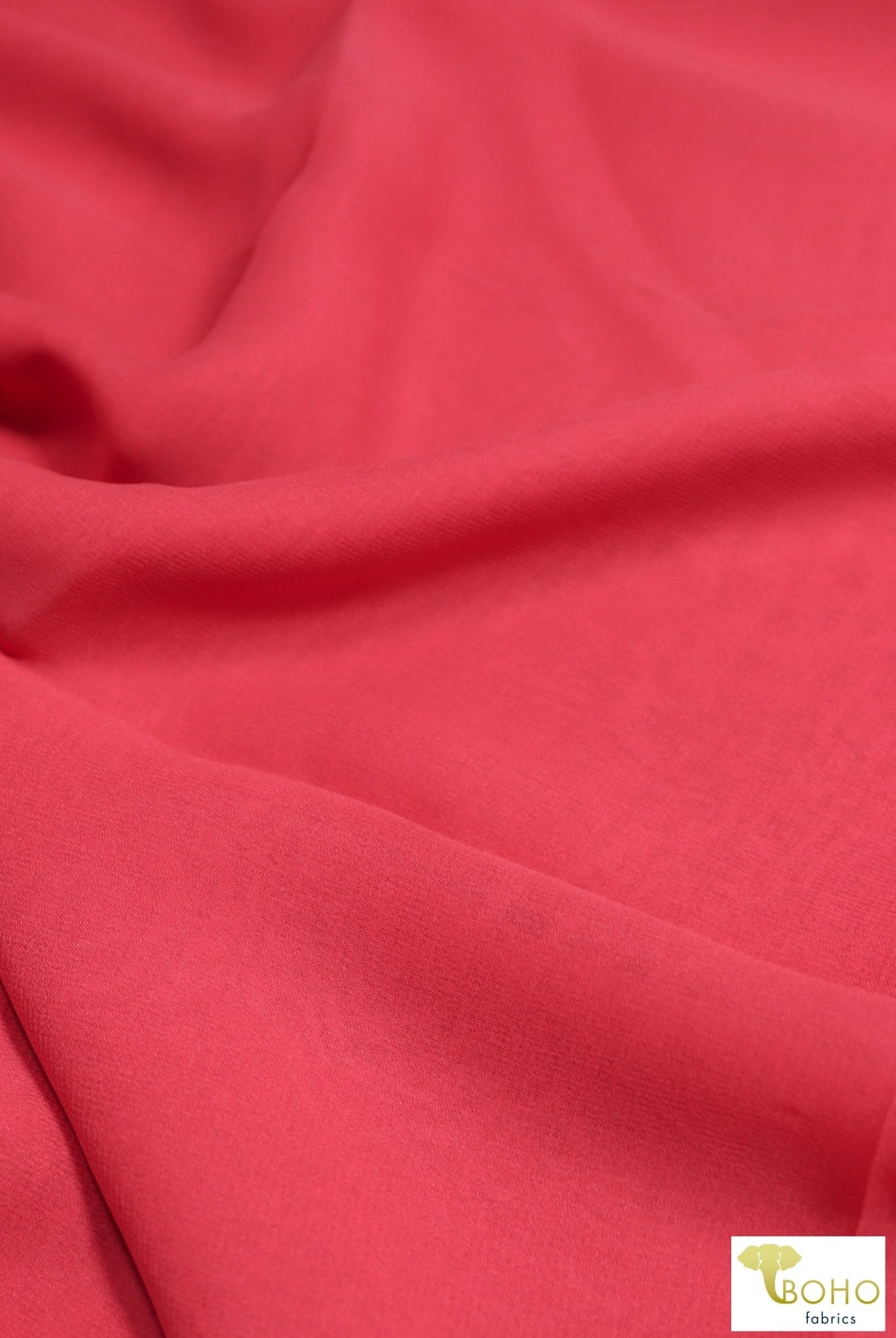 Mermaid Coral, Chiffon Silk Woven. SILK-101 - Boho Fabrics