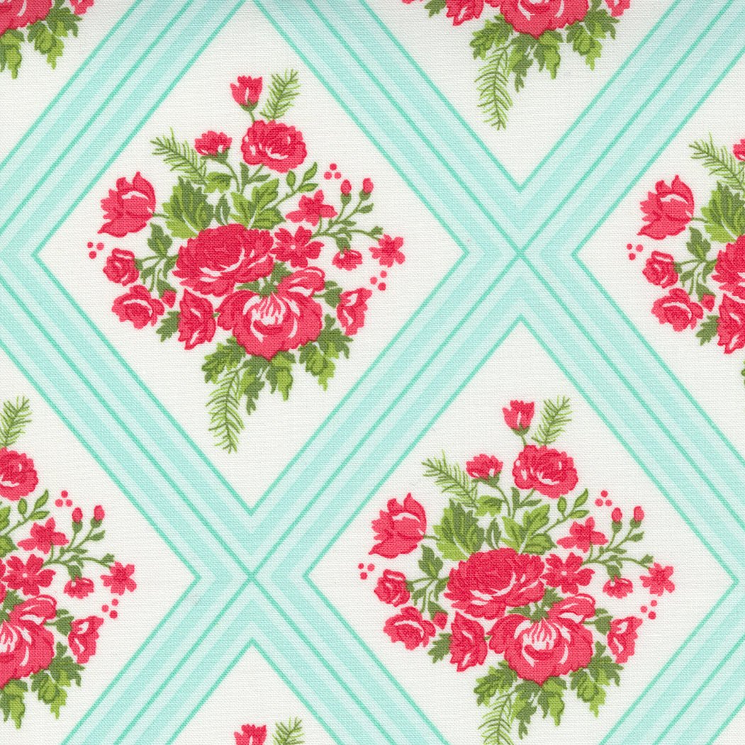 Merry Little Christmas in Cream Multi by Moda - 100% Cotton Quilting Fabric - 55241 15 - Boho Fabrics - Quilting Cotton, Woven