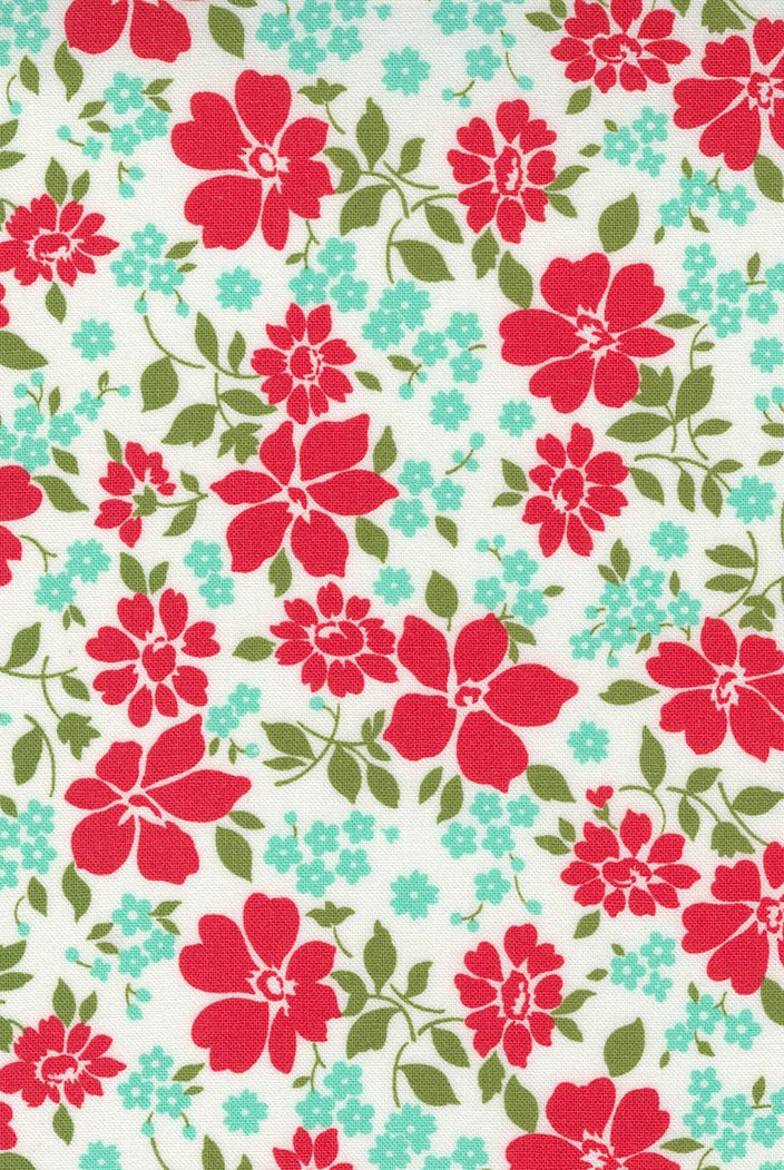 Merry Little Christmas in Cream Multi by Moda - 100% Cotton Quilting Fabric - 55243 19 - Boho Fabrics - Quilting Cotton, Woven