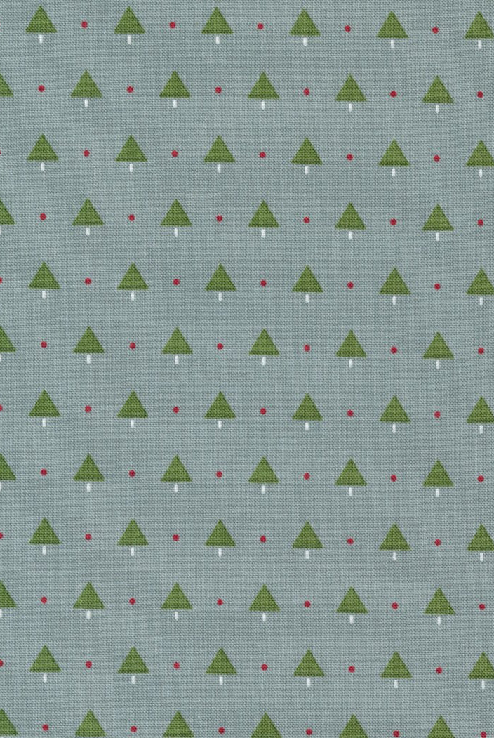 Merry Little Christmas in Silver by Moda - 100% Cotton Quilting Fabric - 55246 17 - Boho Fabrics - Quilting Cotton, Woven