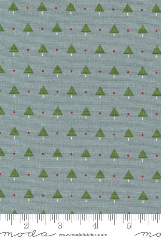 Merry Little Christmas in Silver by Moda - 100% Cotton Quilting Fabric - 55246 17 - Boho Fabrics - Quilting Cotton, Woven