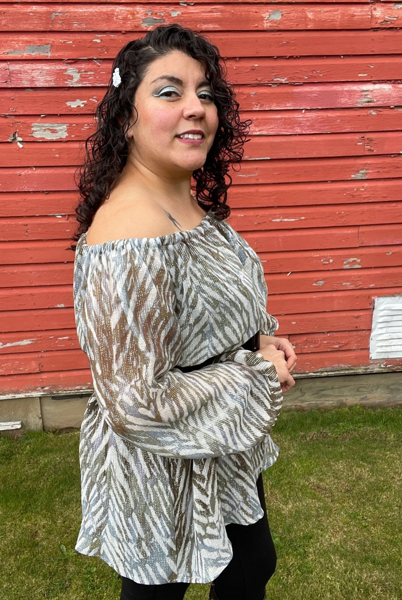 Metallic Silk Chiffon Fabric - Boho Fabrics - Chiffon, Woven