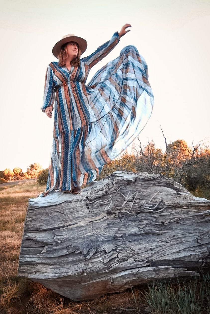 Metallic Teal Paisley, Silky Pebble Chiffon Woven Print Fabric - Boho Fabrics - Chiffon, Woven