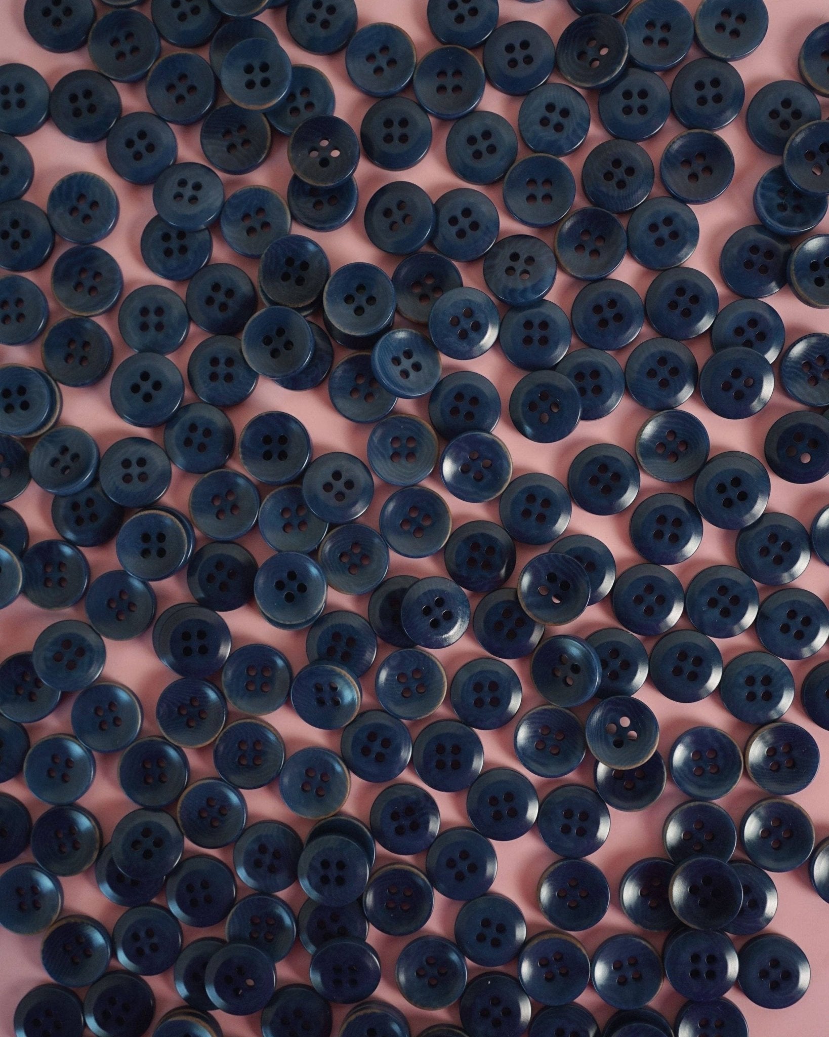 Midnight 1/2" Corozo Nut Buttons - Boho Fabrics - Buttons & Snaps