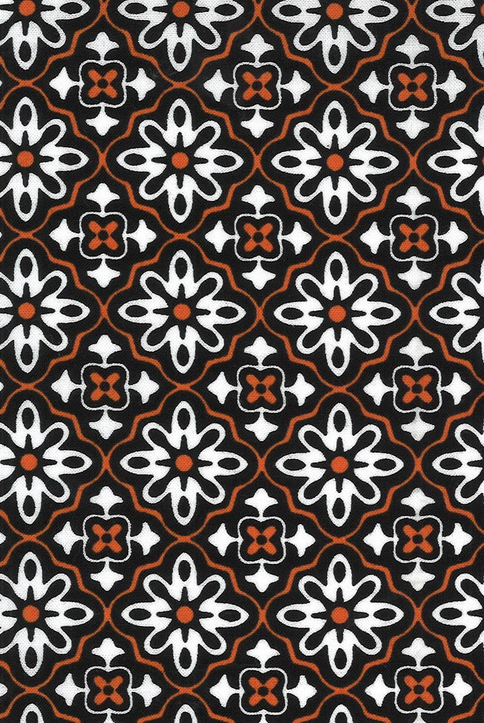 Midnight Magic 2 in Midnight Pumpkin by Moda - 100% Cotton Quilting Fabric - 24101 18 - Boho Fabrics - Quilting Cotton, Woven