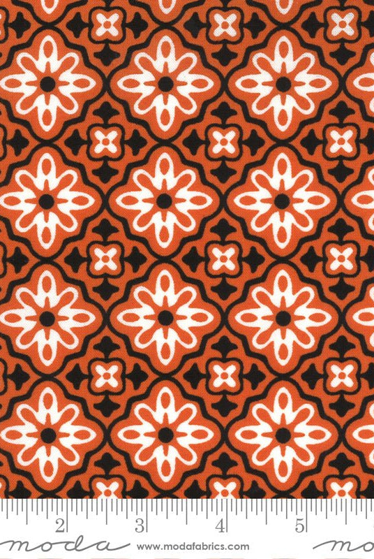 Midnight Magic 2 in Pumpkin by Moda - 100% Cotton Quilting Fabric - 24101 12 - Boho Fabrics - Quilting Cotton, Woven