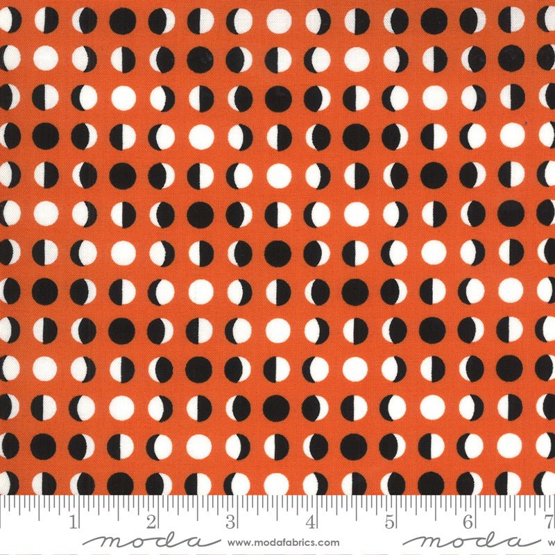 Midnight Magic 2 in Pumpkin by Moda - 100% Cotton Quilting Fabric - 24104 15 - Boho Fabrics - Quilting Cotton, Woven