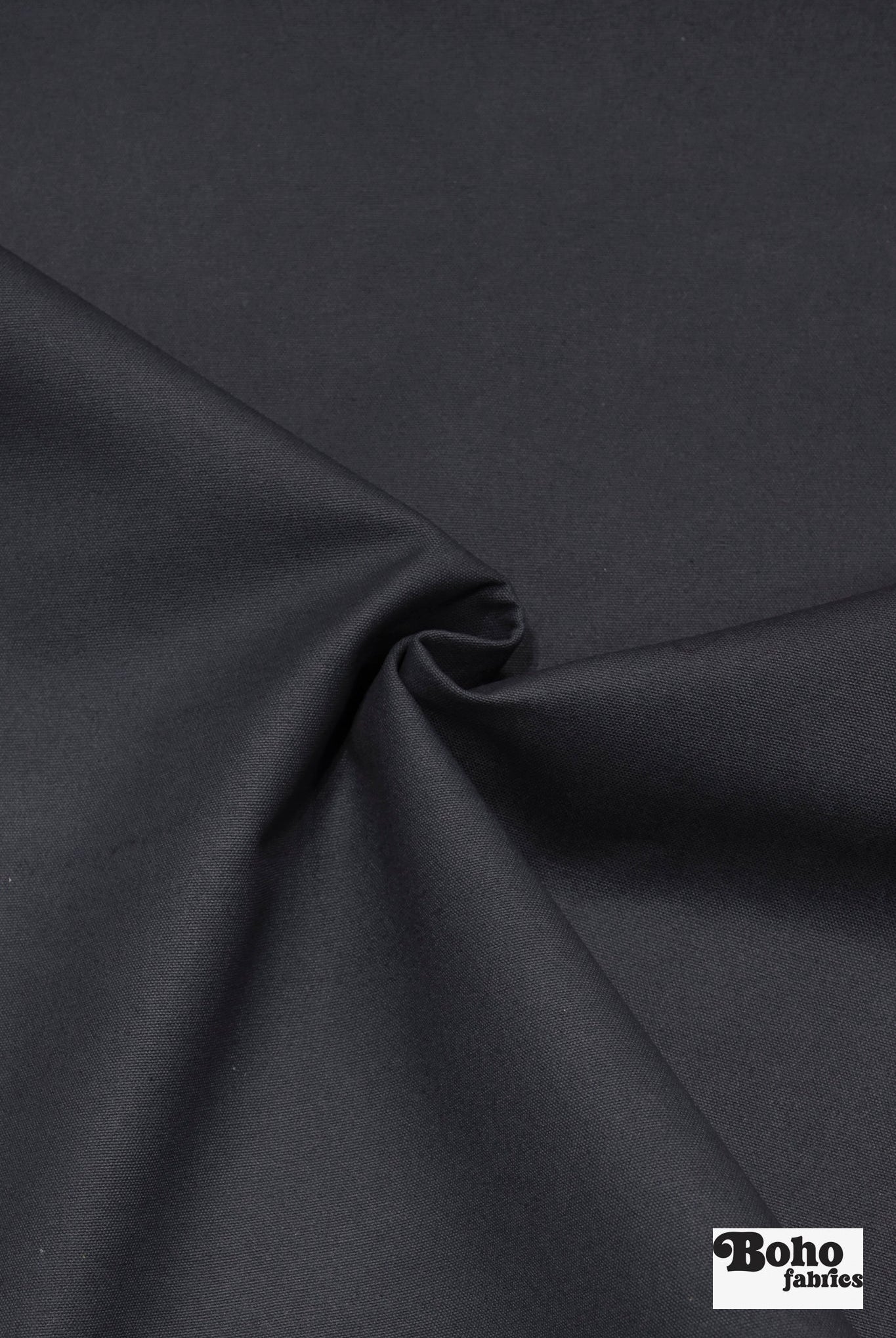 Midnight Navy, Deadstock Cotton Duck Canvas Woven Fabric - Boho Fabrics - Canvas Fabric