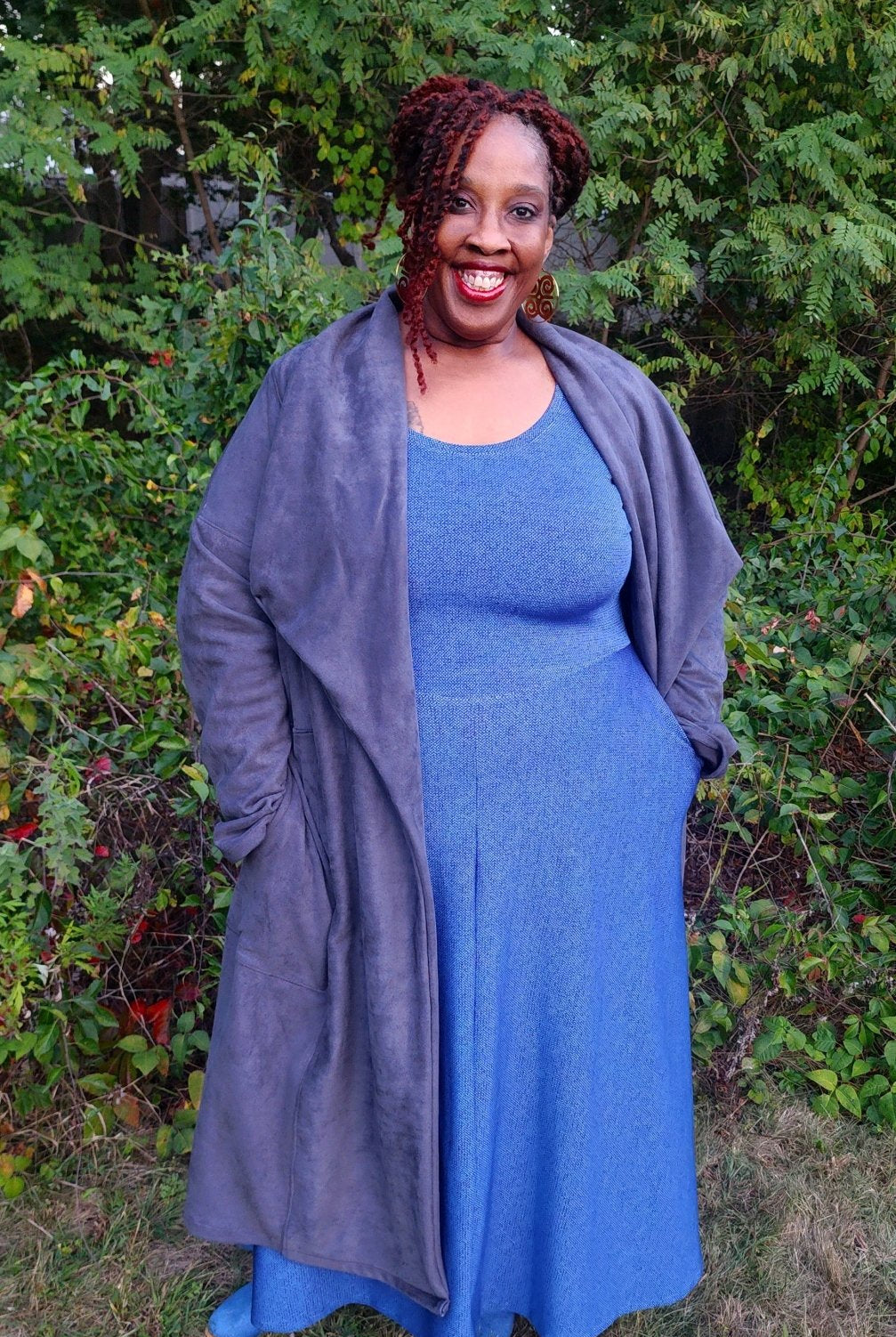 Mini Mosaics, Blue Athletic Knit Fabric - Boho Fabrics - Athletic Knit Fabric