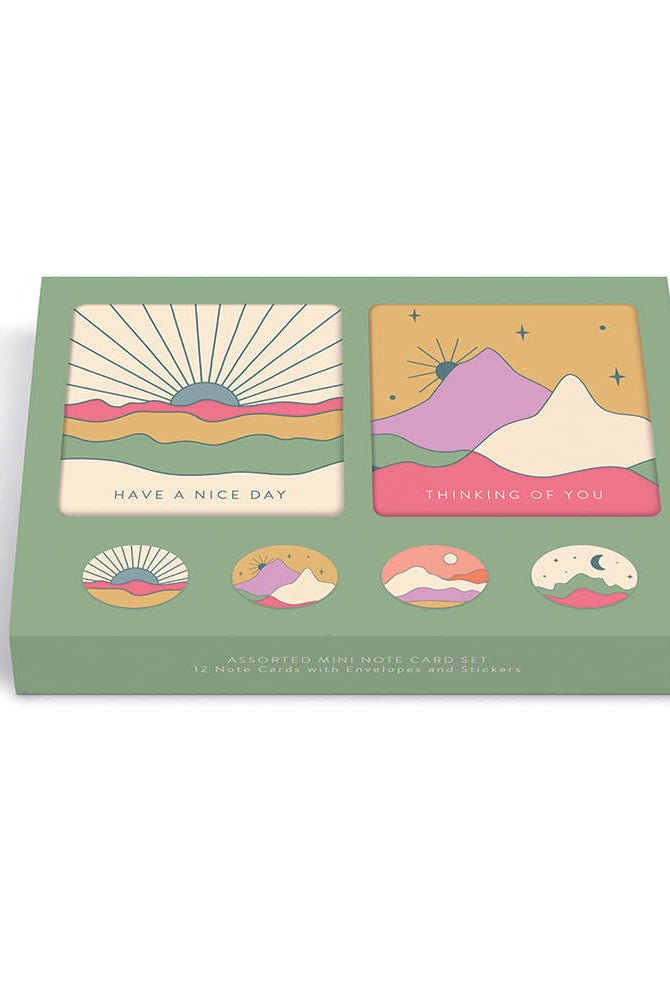 Mini Notecard Set Desert Skies - Boho Fabrics -