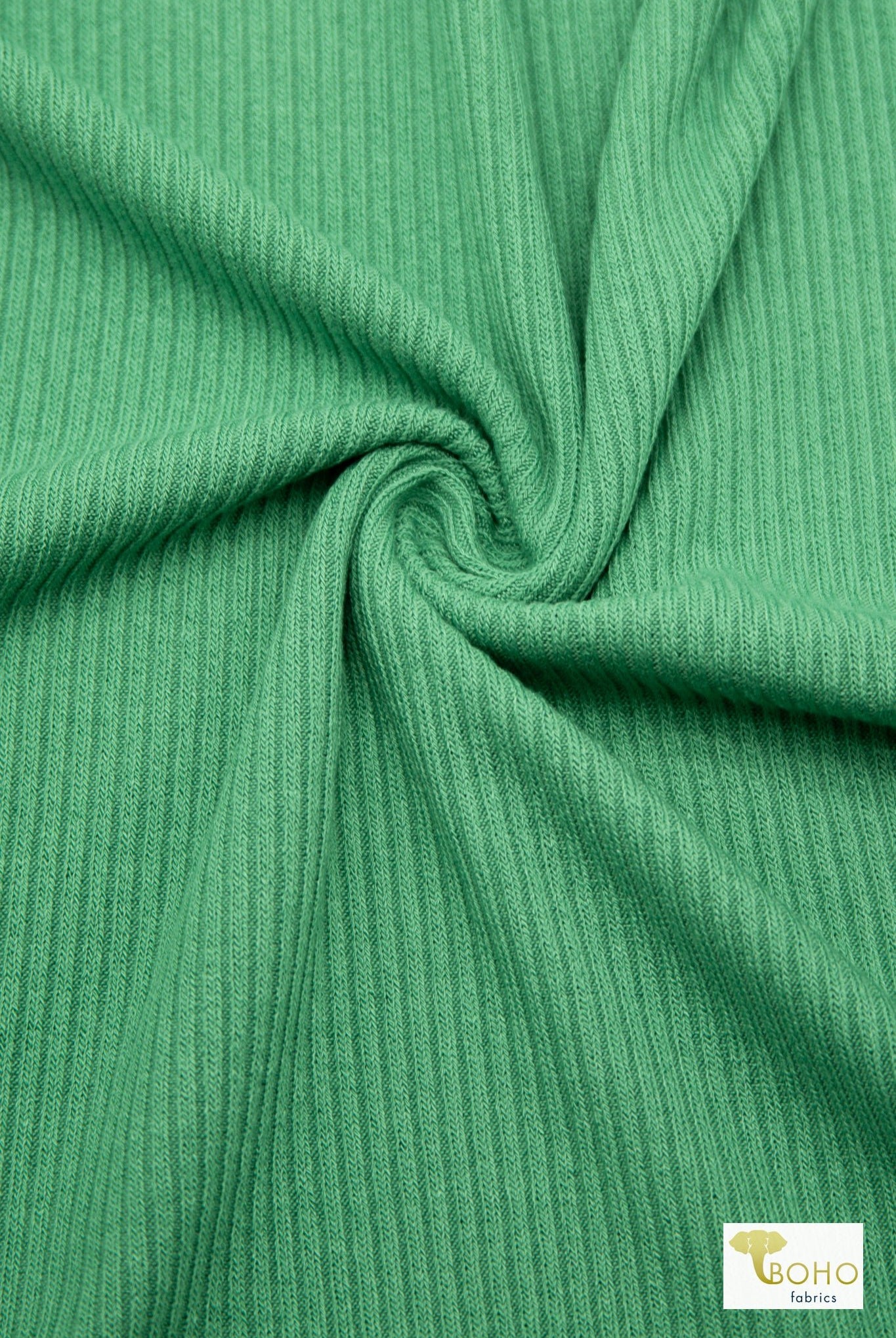 Mint Chip, Rib Knit Fabric - Boho Fabrics - Rib Solid, Knit Fabric