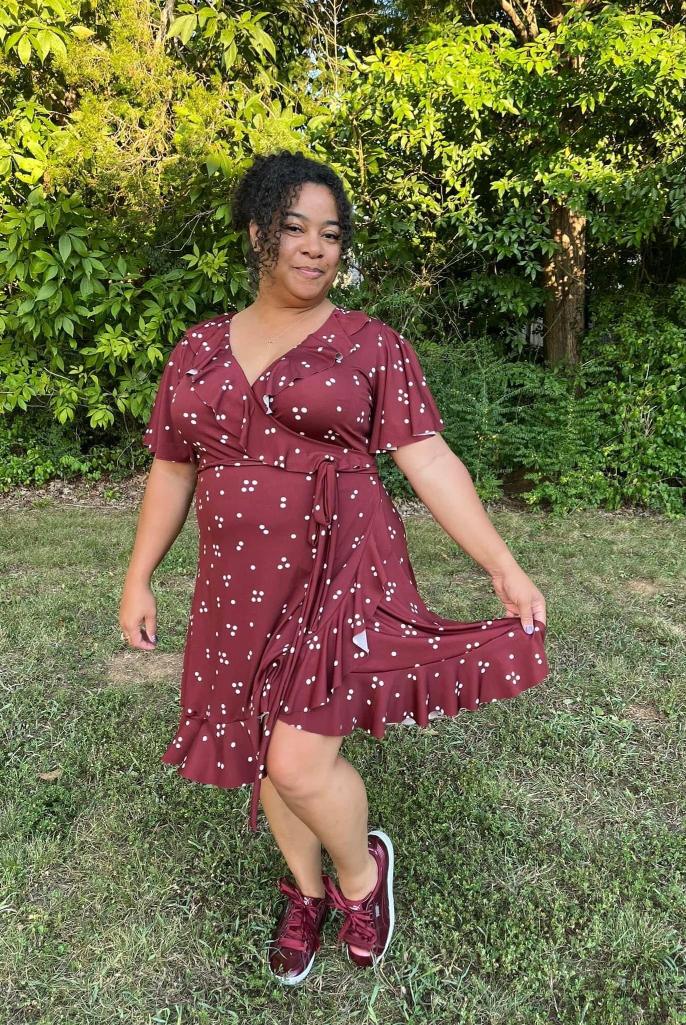 Mod Dots, DTY Print Knit - Boho Fabrics