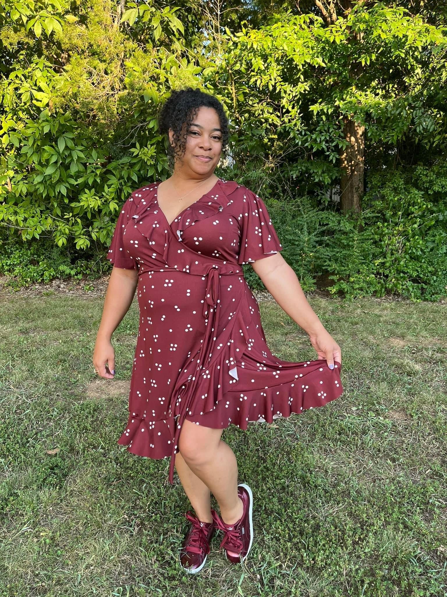 Mod Dots, DTY Print Knit - Boho Fabrics