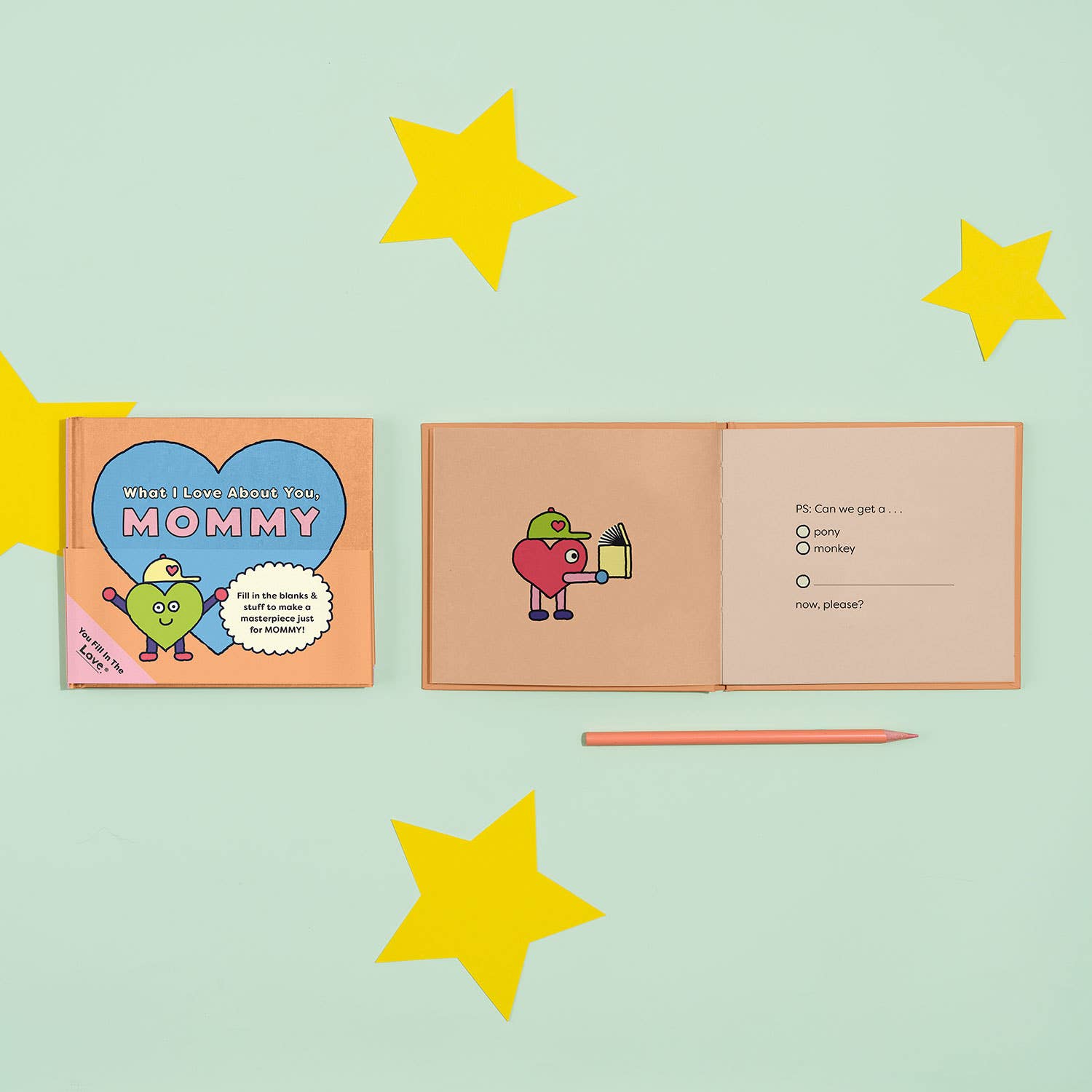 Mommy Fill in the Love Book (Pre - Order) - Boho Fabrics - Book