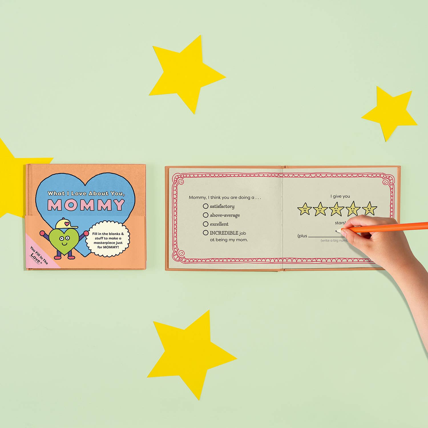 Mommy Fill in the Love Book (Pre - Order) - Boho Fabrics - Book