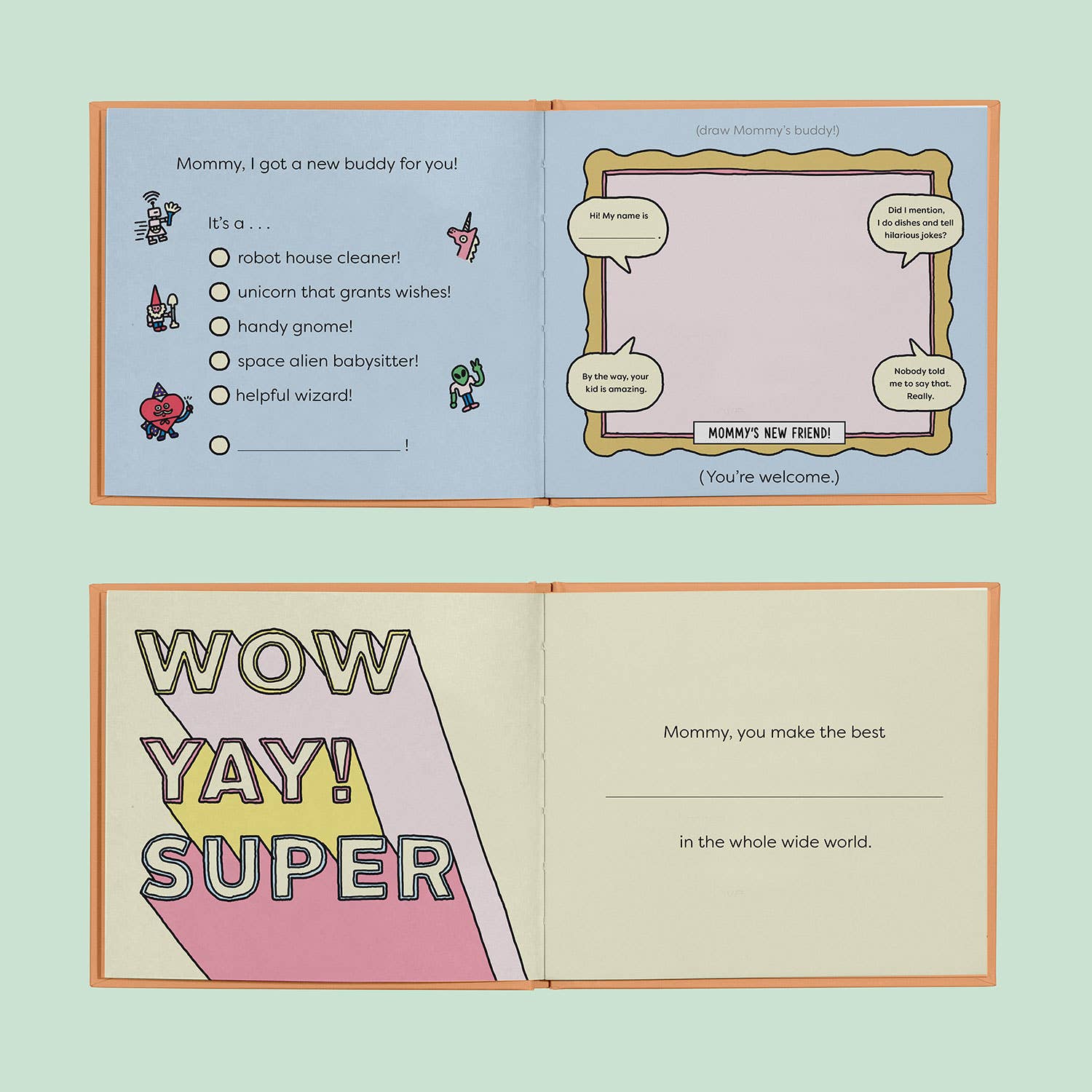 Mommy Fill in the Love Book (Pre - Order) - Boho Fabrics - Book