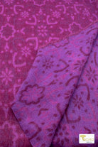 Mosaic Plum Tapestry. Felted Wool, Double Sided. Woven Fabric - Boho Fabrics - Quilted, Woven