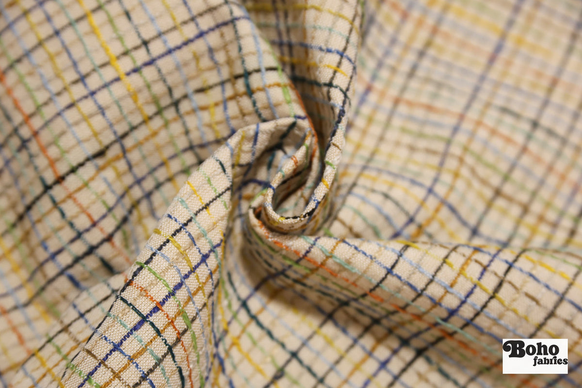 Multicolor Tweed Upholstery Woven Fabric - Boho Fabrics - Home Dec. & Upholstery Fabric