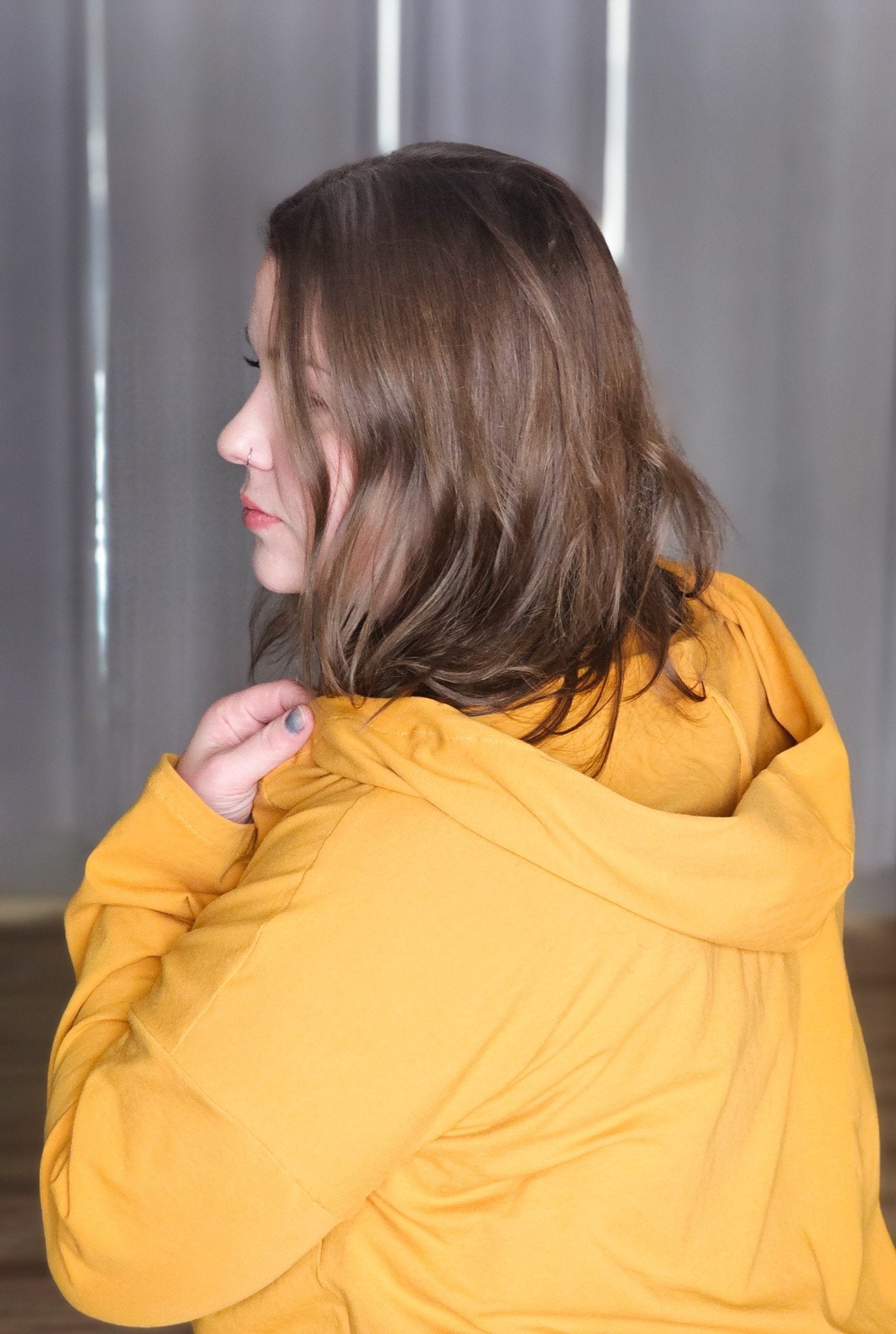 Mustard Yellow, Solid Cotton Spandex Fabric - Boho Fabrics - Cotton Spandex Solid Fabric