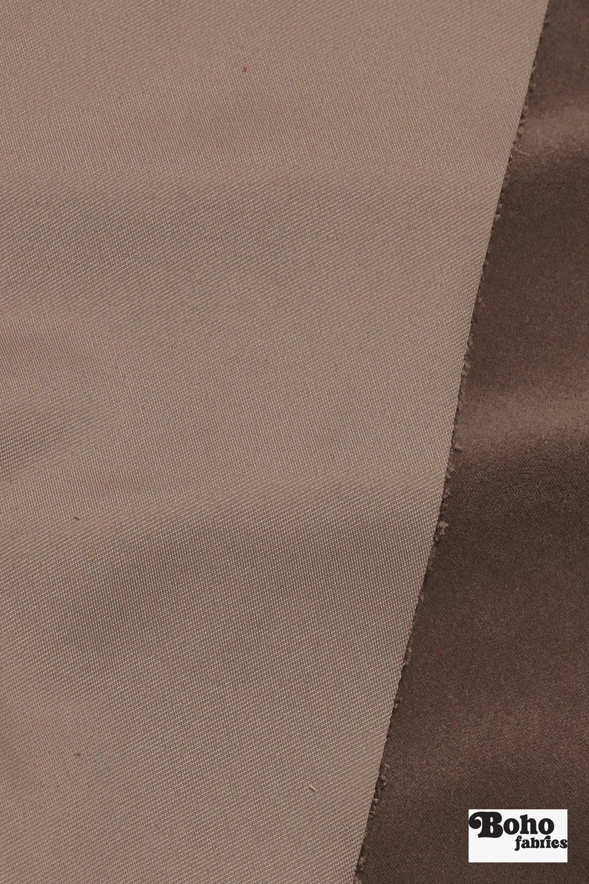 Muted Mushroom Taupe, Velveteen Woven Fabric - Boho Fabrics - Home Dec. & Upholstery Fabric