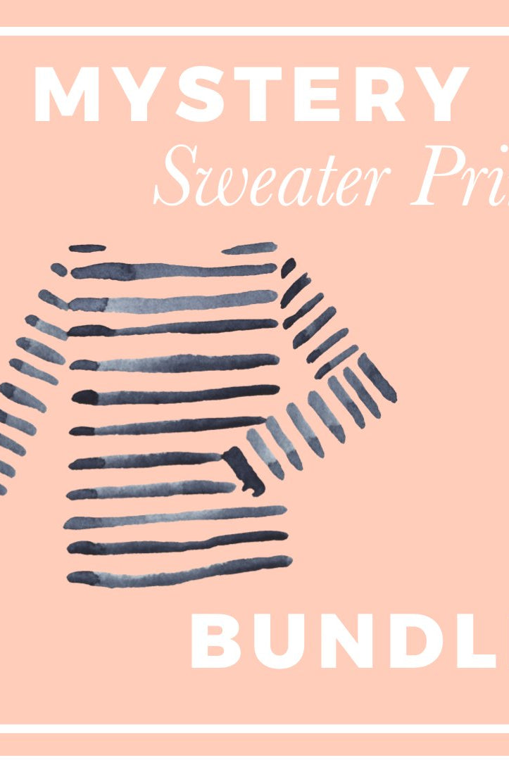 Mystery Sweater Print Fabric Bundle; ALL PRINTS & ALL KNITS! Tag Sale Special! - Boho Fabrics