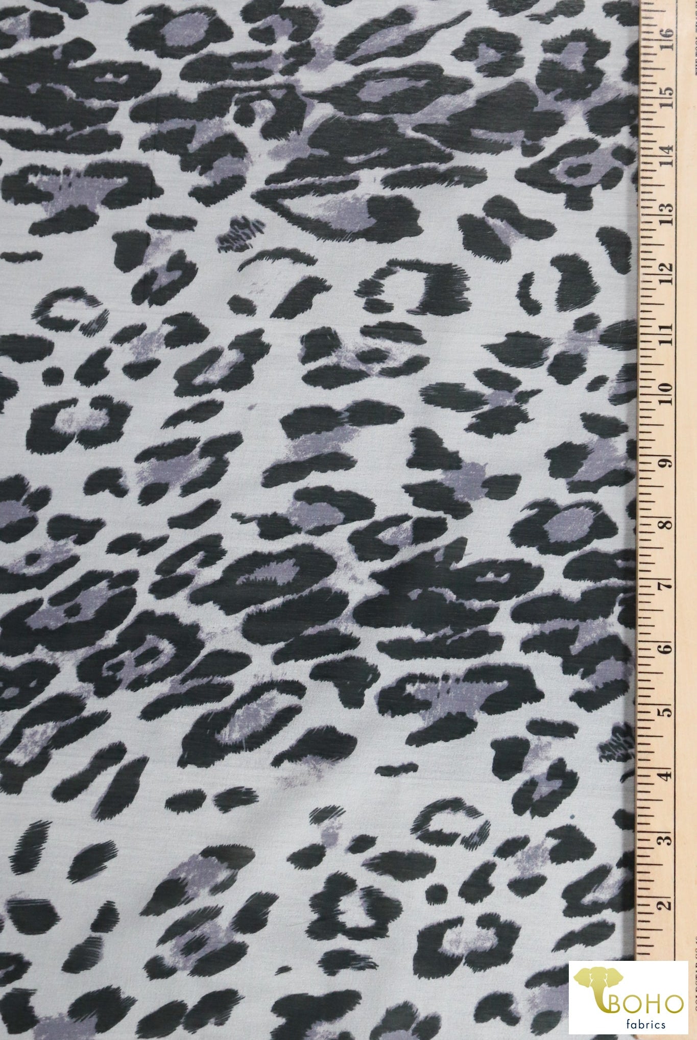 Mystic Leopard, Silk Chiffon Woven. SILK-132 - Boho Fabrics
