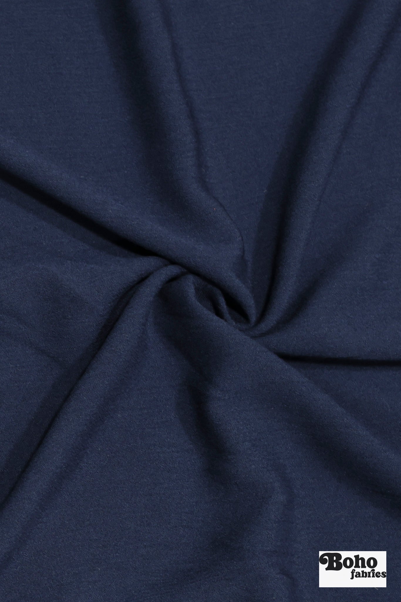 Navy Blue, Rayon Crepe Woven Fabric - Boho Fabrics - Crepe, Woven