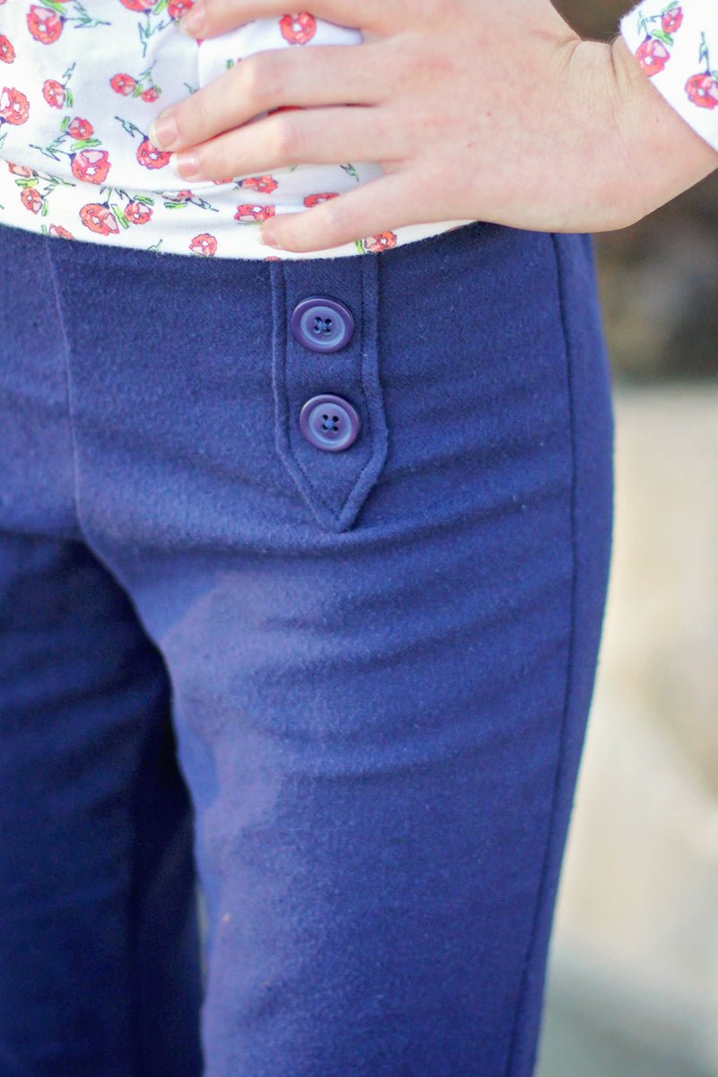 Navy Brushed, Twill Woven Fabric - Boho Fabrics - Twill, Woven