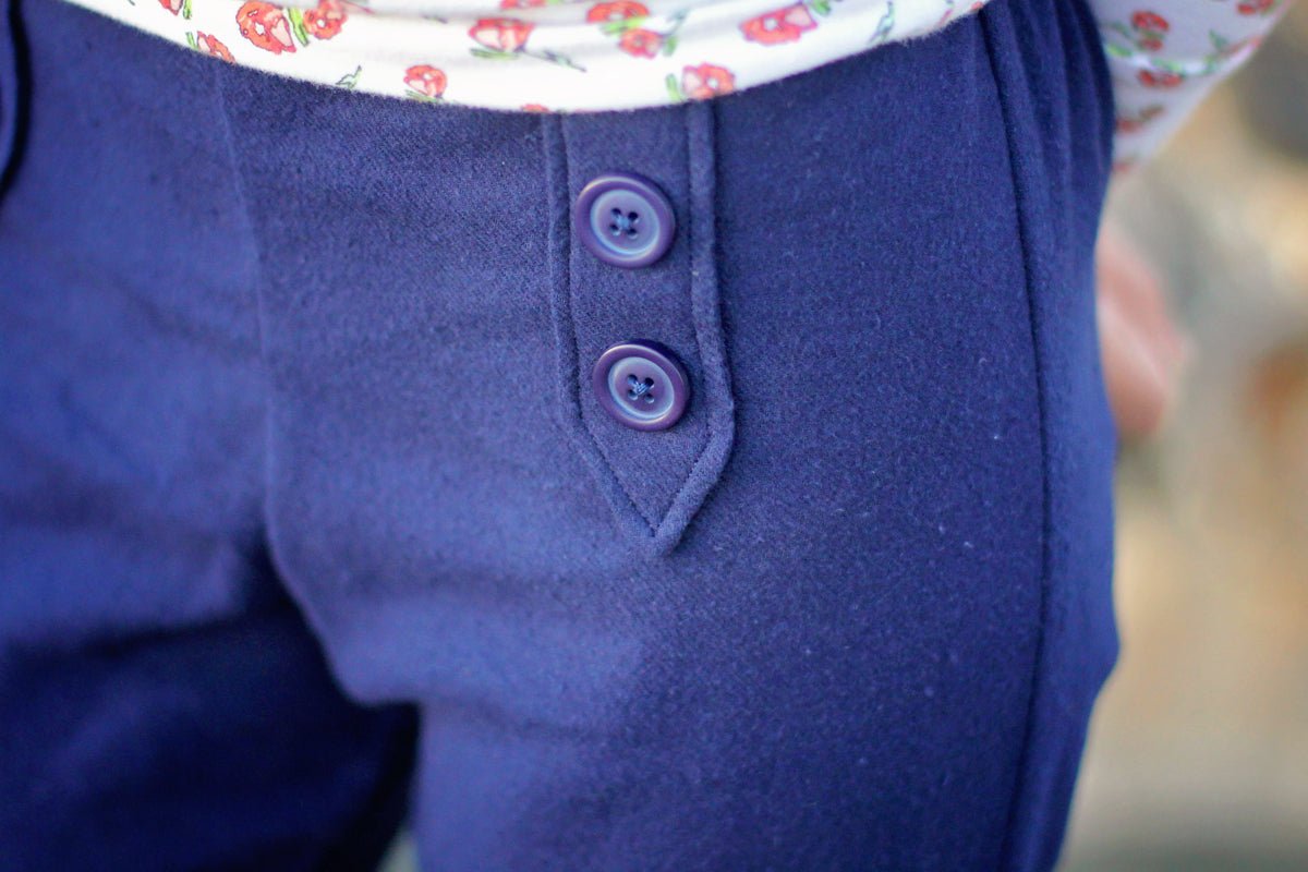 Navy Brushed, Twill Woven Fabric - Boho Fabrics - Twill, Woven