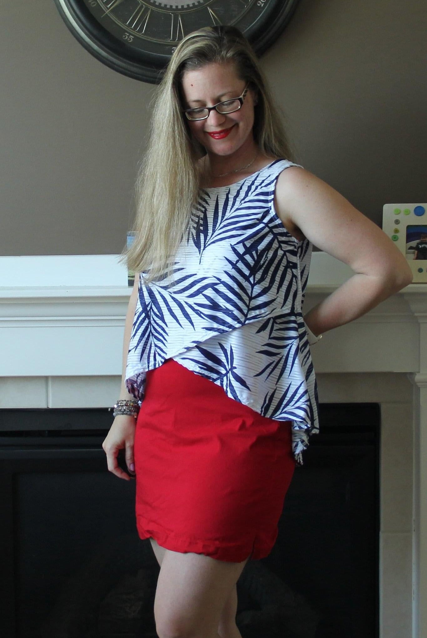 Navy Palms, Burnout Jersey Knit. JER-P-108-BLU - Boho Fabrics