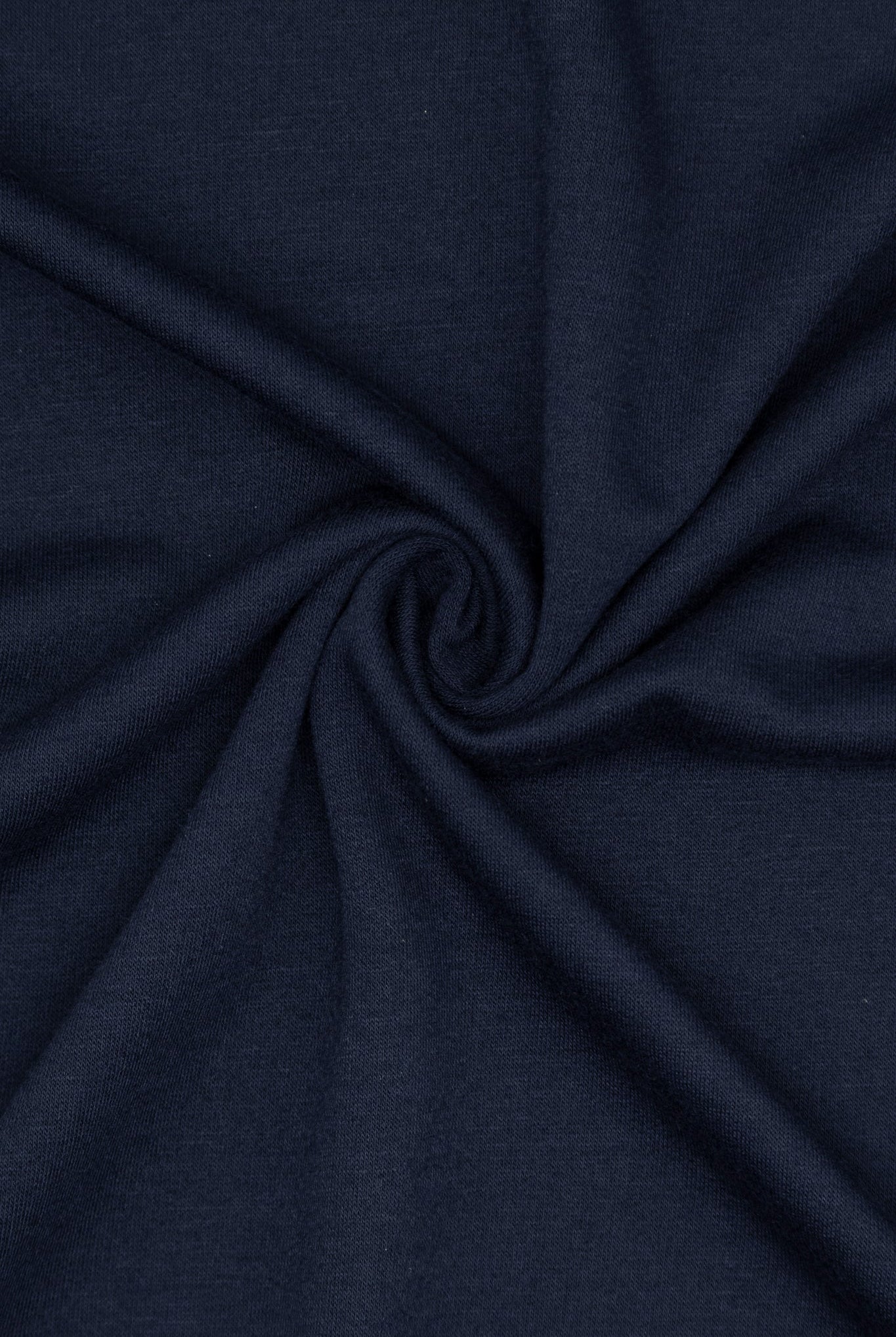 Navy, Solid French Terry Knit Fabric - Boho Fabrics - French Terry Solid Knit