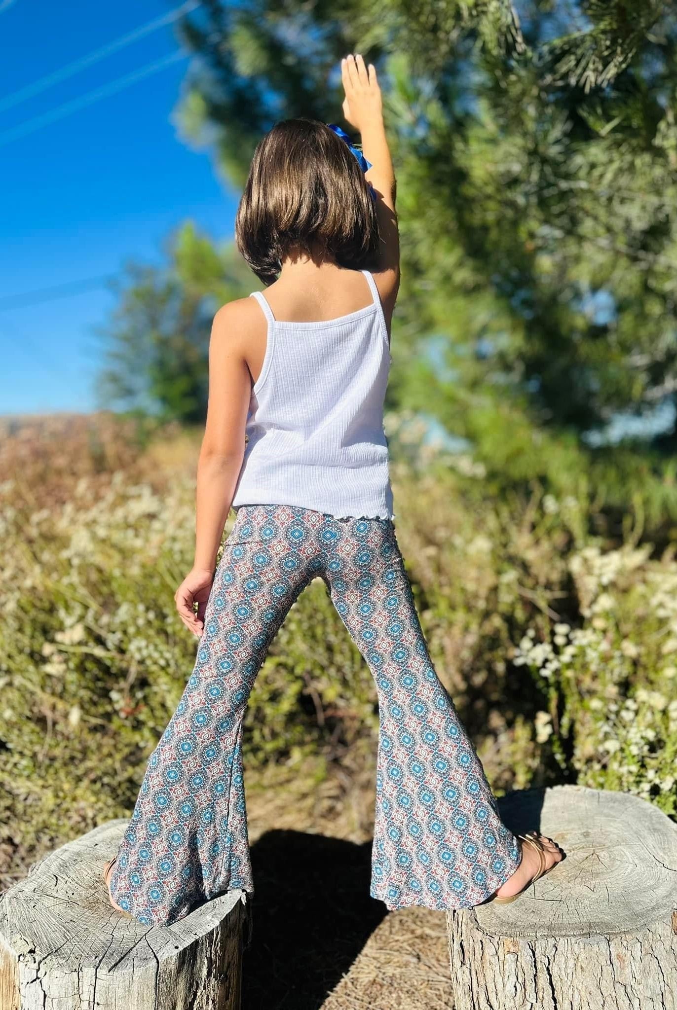 Nebula Petals, Rayon Spandex Knit Fabric - Boho Fabrics - Rayon Jersey Prints, Knit Fabric